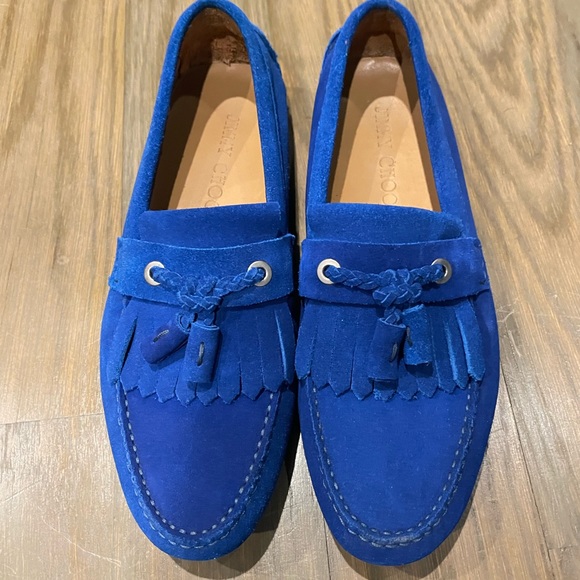 Jimmy Choo Blue Suede shoes - Picture 1 of 7
